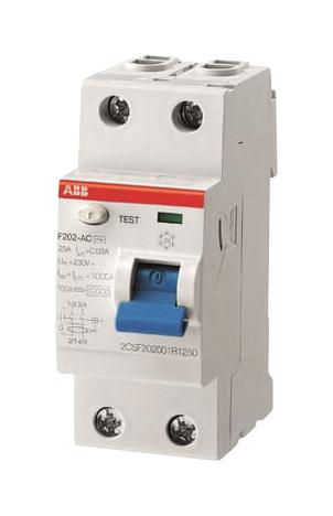 2CSF202001R2400 F202AC-40/0.1 2P RCD 40A 100MA ABB