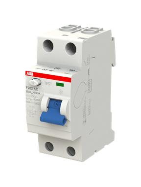 2CSF202001R3250 F202AC-25/0.3 2P RCD 25A 300MA ABB