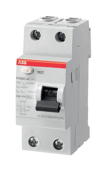 2CSF202006R1400 FH202AC-40/0.03 2P RCD 40A 30MA ABB