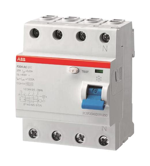 F204AS-100/0.3 F204AS-100/0.3 4P RCD 100A 300MA ABB