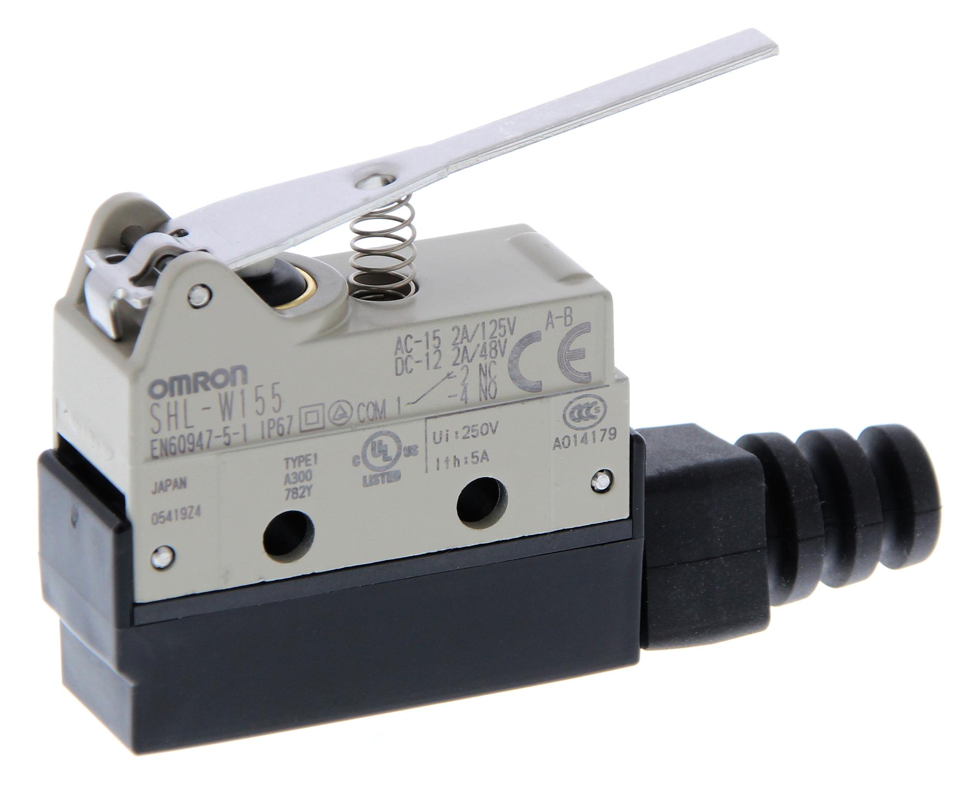 SHL-W155 MICROSWITCH, SPDT, 10A, 250VAC, SCREW OMRON
