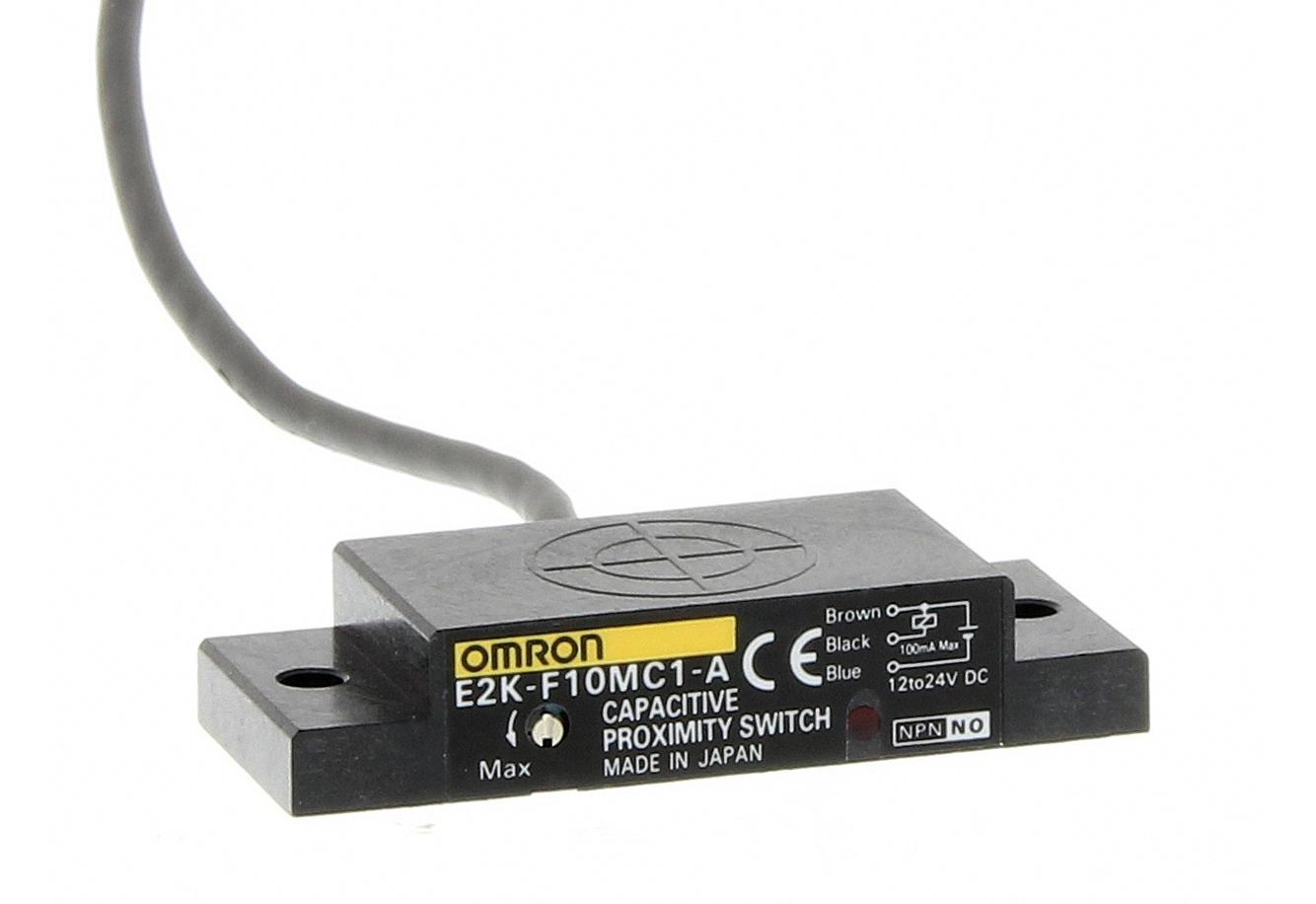 E2K-F10MC1-A 2M CAPACITIVE PROX SENSOR, 10MM, NPN/NO OMRON