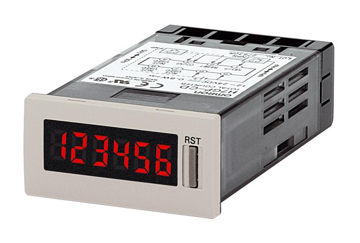 H7GP-C COUNTER, 6 DIGIT, 8.5MM, 100-240VAC OMRON