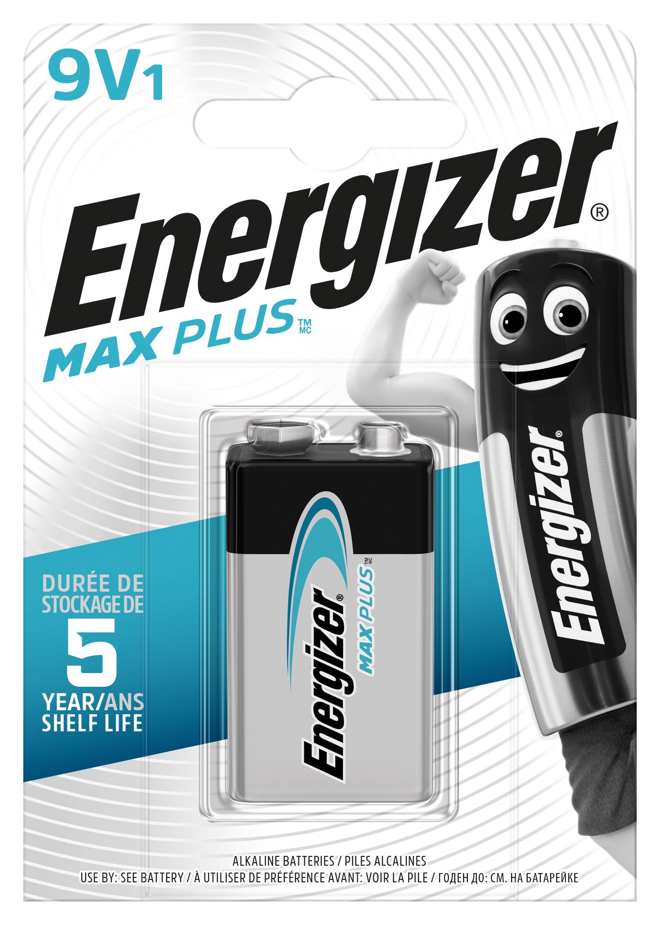 E301323303 BATTERY, ALKALINE, 9V, PP3 ENERGIZER