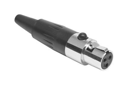 AG3F XLR CONN, RCPT, 3POS, CABLE AMPHENOL