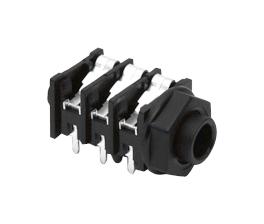 ACJSMHOM PHONE AUDIO, JACK, 3POS, PANEL AMPHENOL SINE/TUCHEL