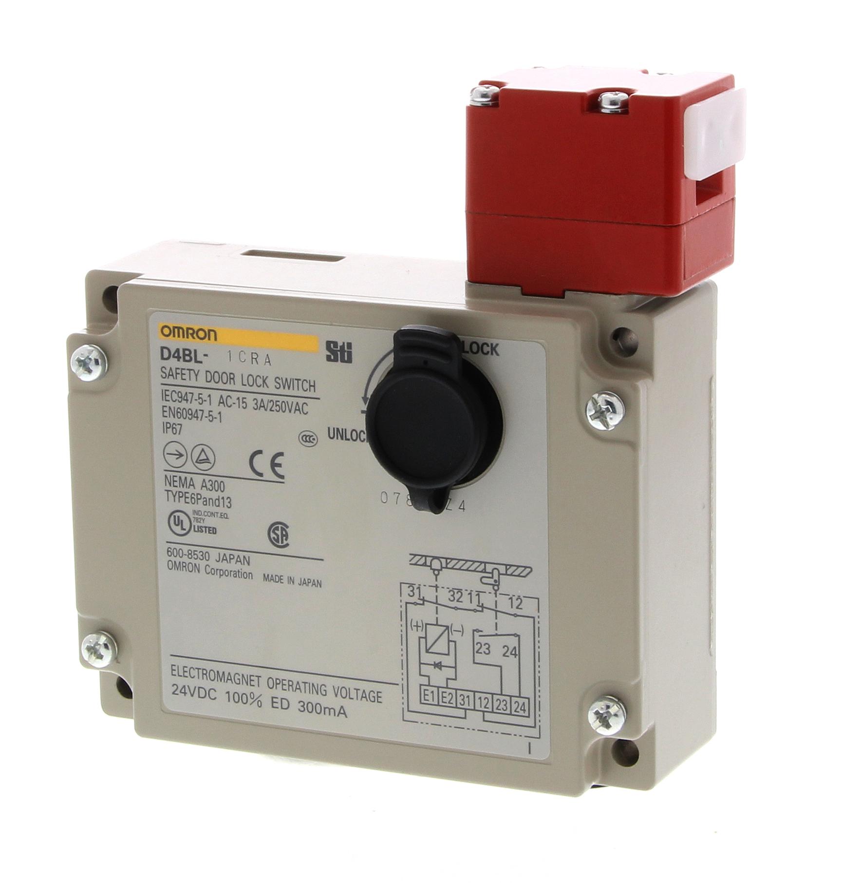 D4BL-2CRA SAFETY INTERLOCK SWITCHES OMRON