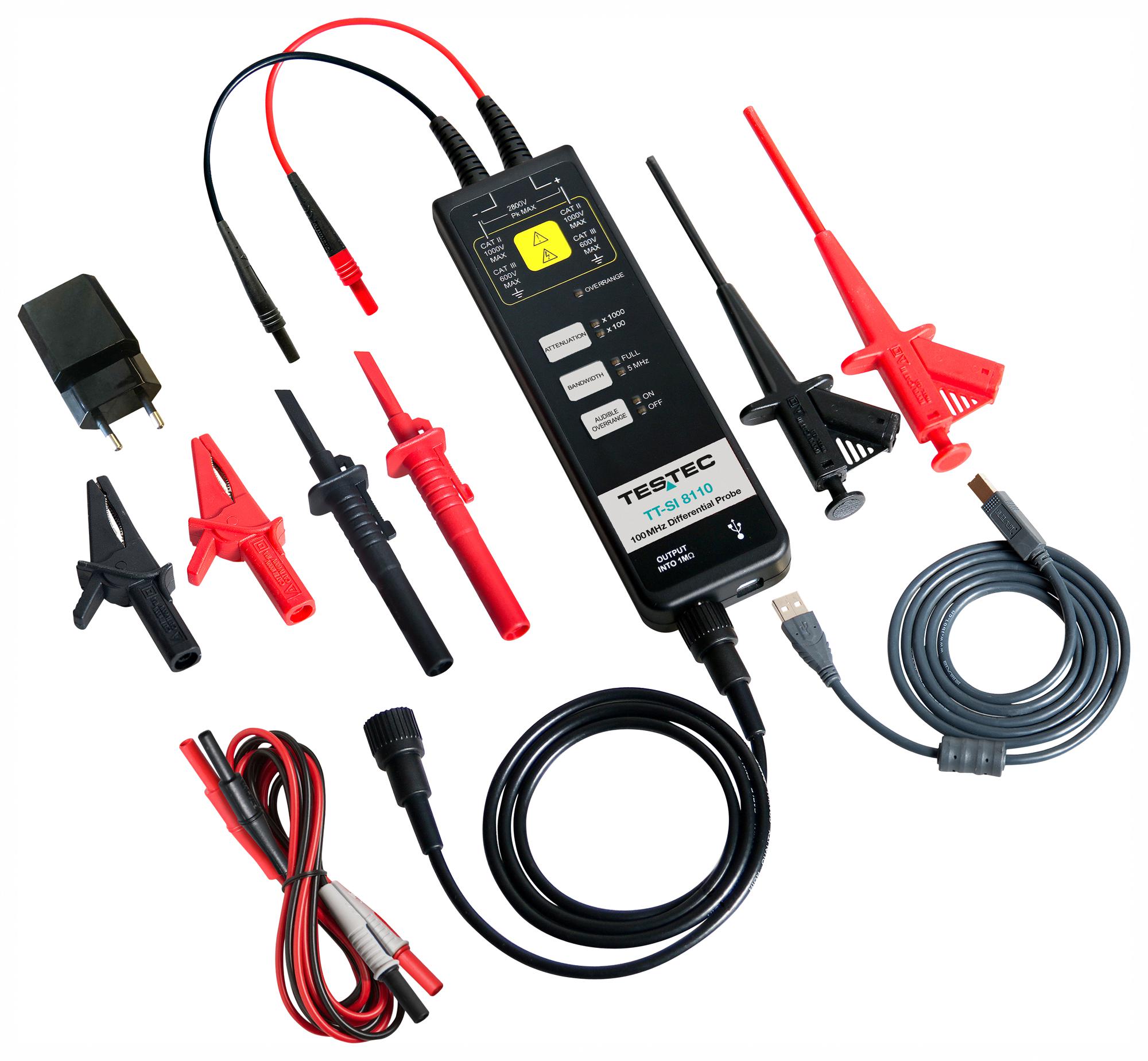 TT-SI 8110 ACTIVE DIFFERENTIAL PROBE, 100MHZ, OSC TESTEC