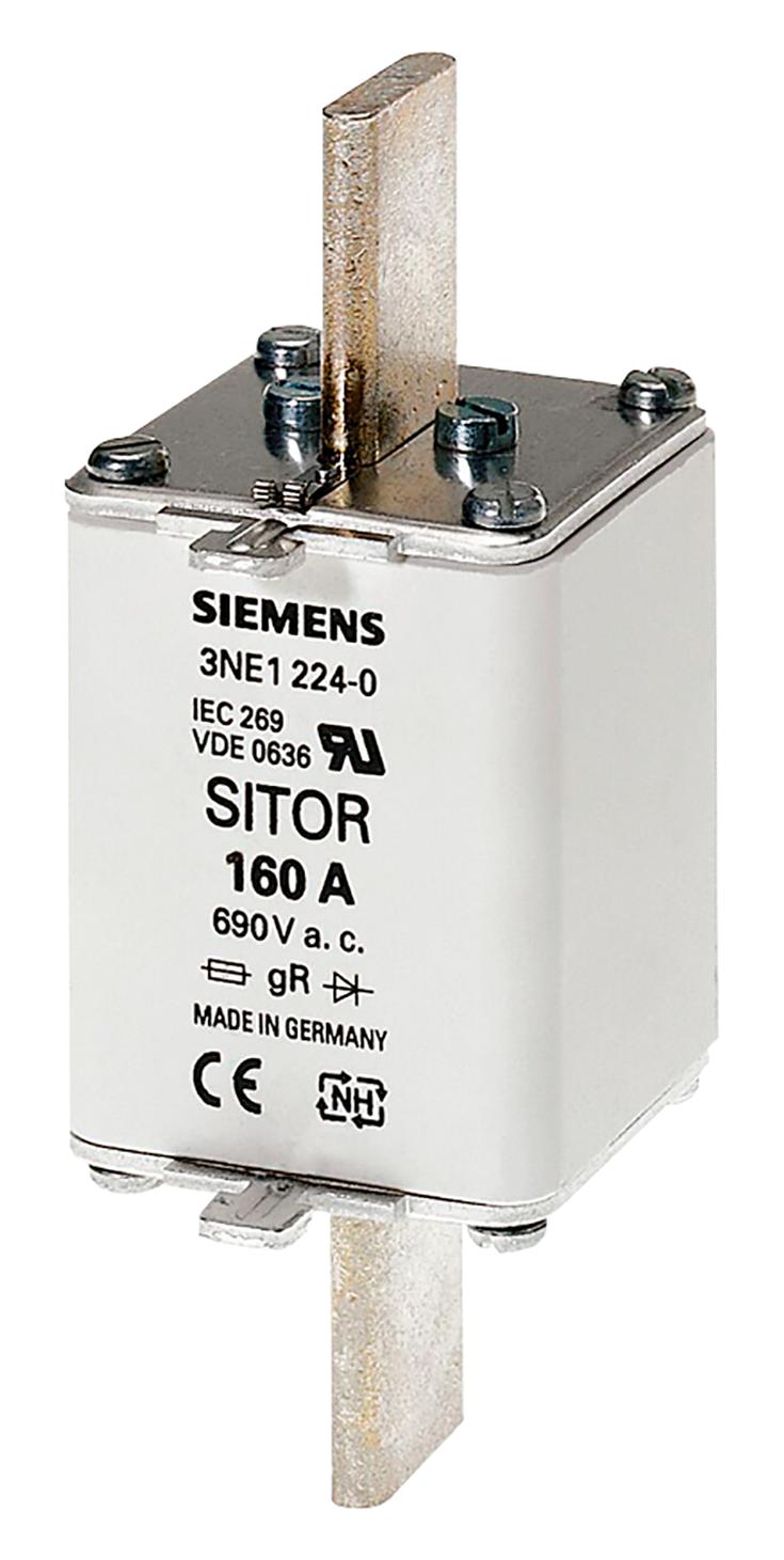 3NE1224-2 HRC FUSE, 160A, 690VAC, 250VDC, BLADE SIEMENS