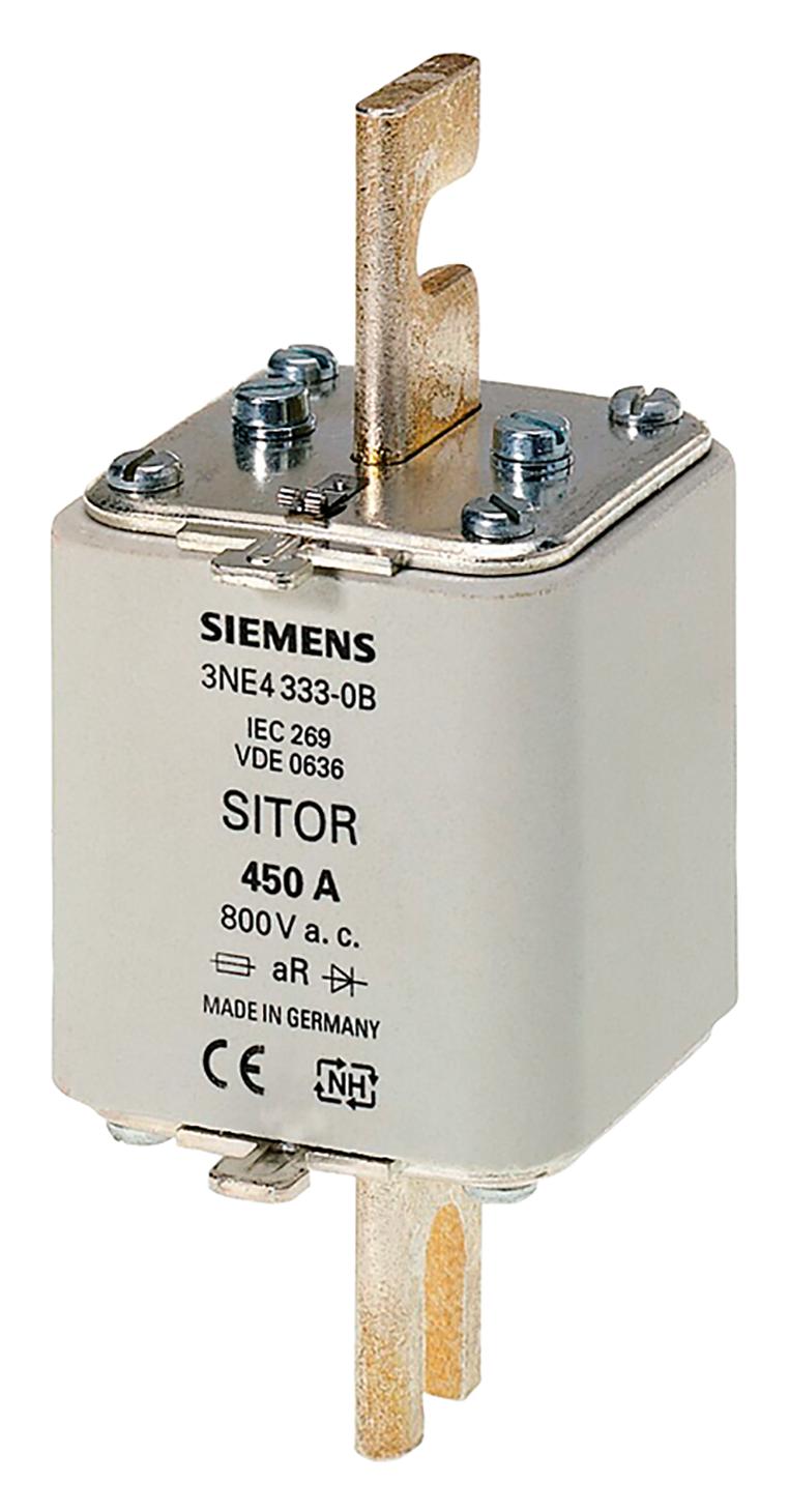 3NE4333-0B HRC FUSE, 450A, 800VAC, 440VDC, BLADE SIEMENS