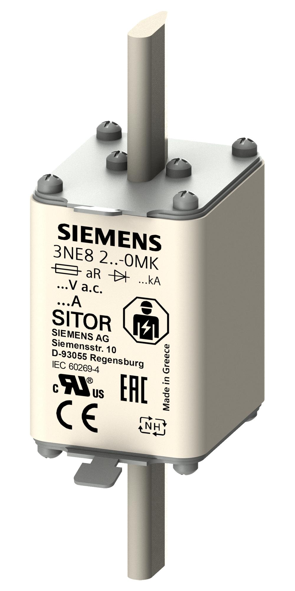 3NE8221-0MK HRC FUSE, 100A, 690VAC, 440VDC, BLADE SIEMENS