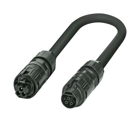 PRC 3-CA-MF-H07-2,5-5,0 CABLE ASSY, 3POS, CIR PLUG-RCPT, 5M PHOENIX CONTACT