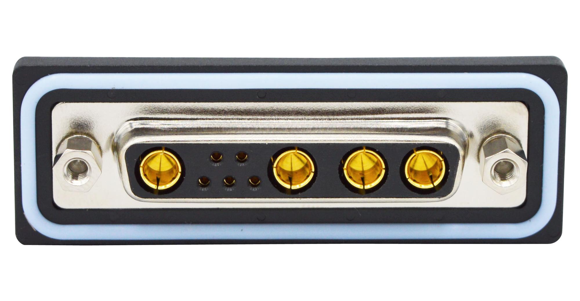 CDFV9W4213L452 COMBO D-SUB CONN, RCPT, DB-9W4, SOLDER NORCOMP