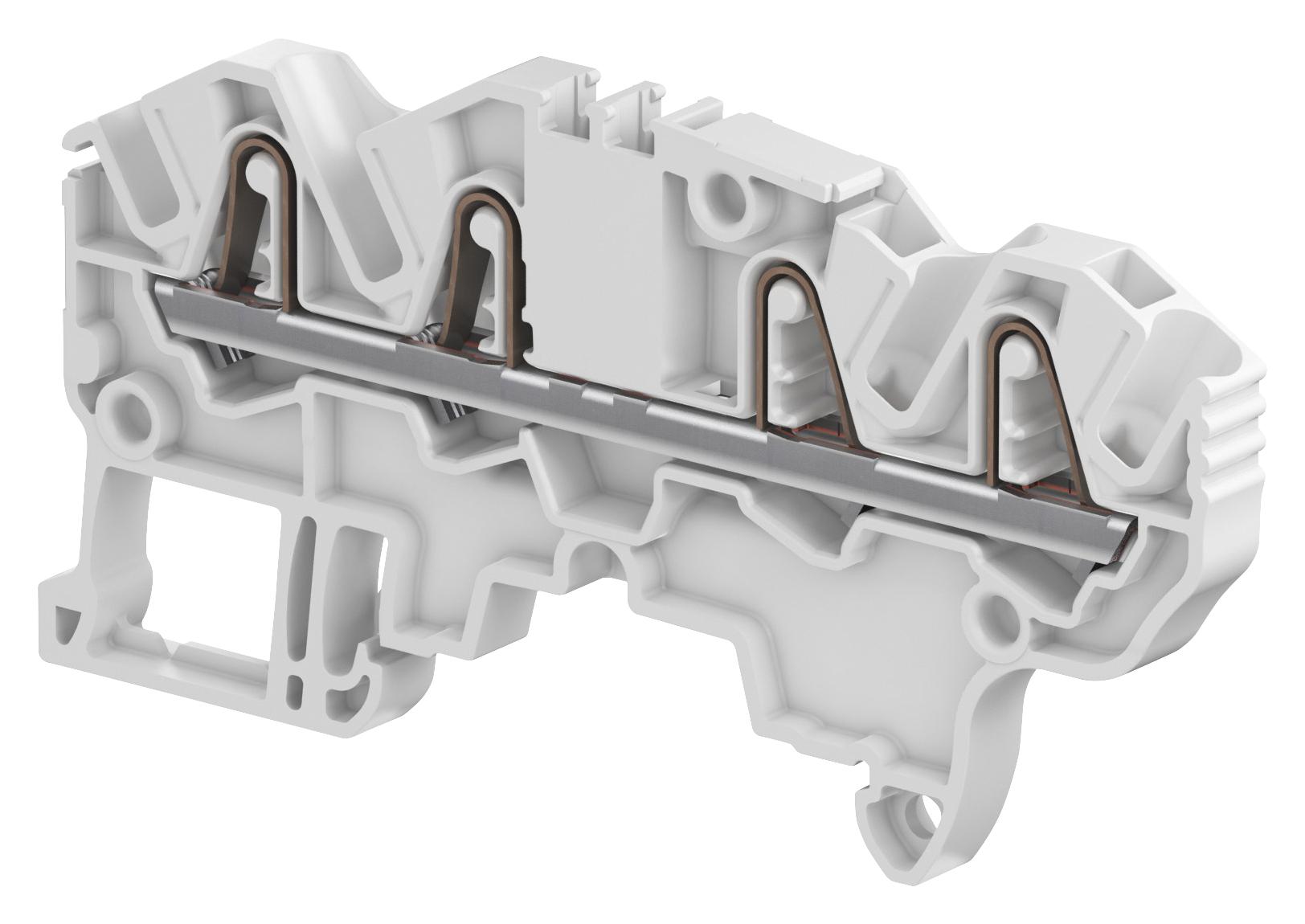 1SNK705012R0000 TERMINAL BLOCK, DIN-RAIL, 3POS, 12AWG ENTRELEC - TE CONNECTIVITY