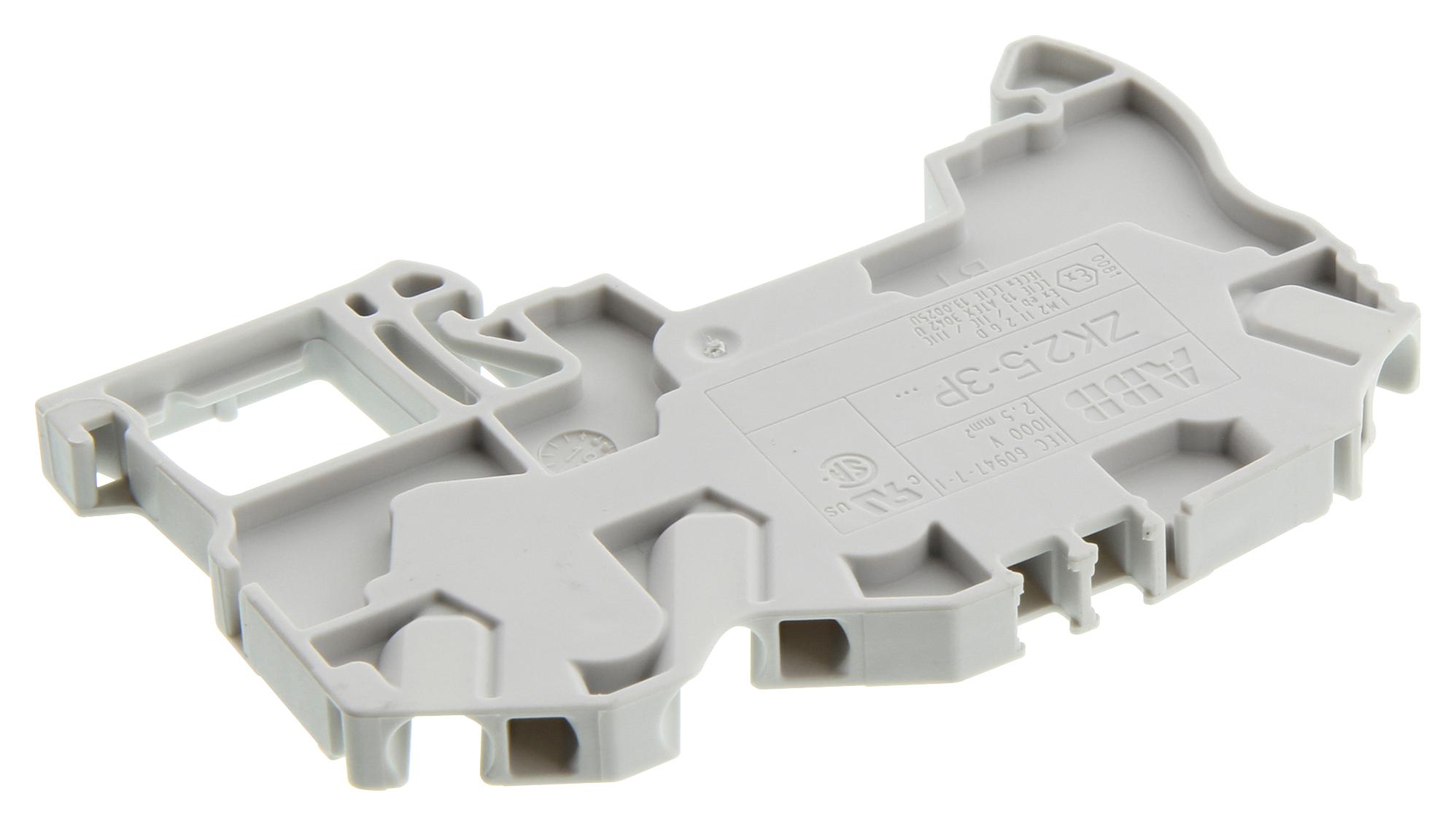1SNK705011R0000 TERMINAL BLOCK, DINRAIL, 3POS, 12AWG ENTRELEC - TE CONNECTIVITY