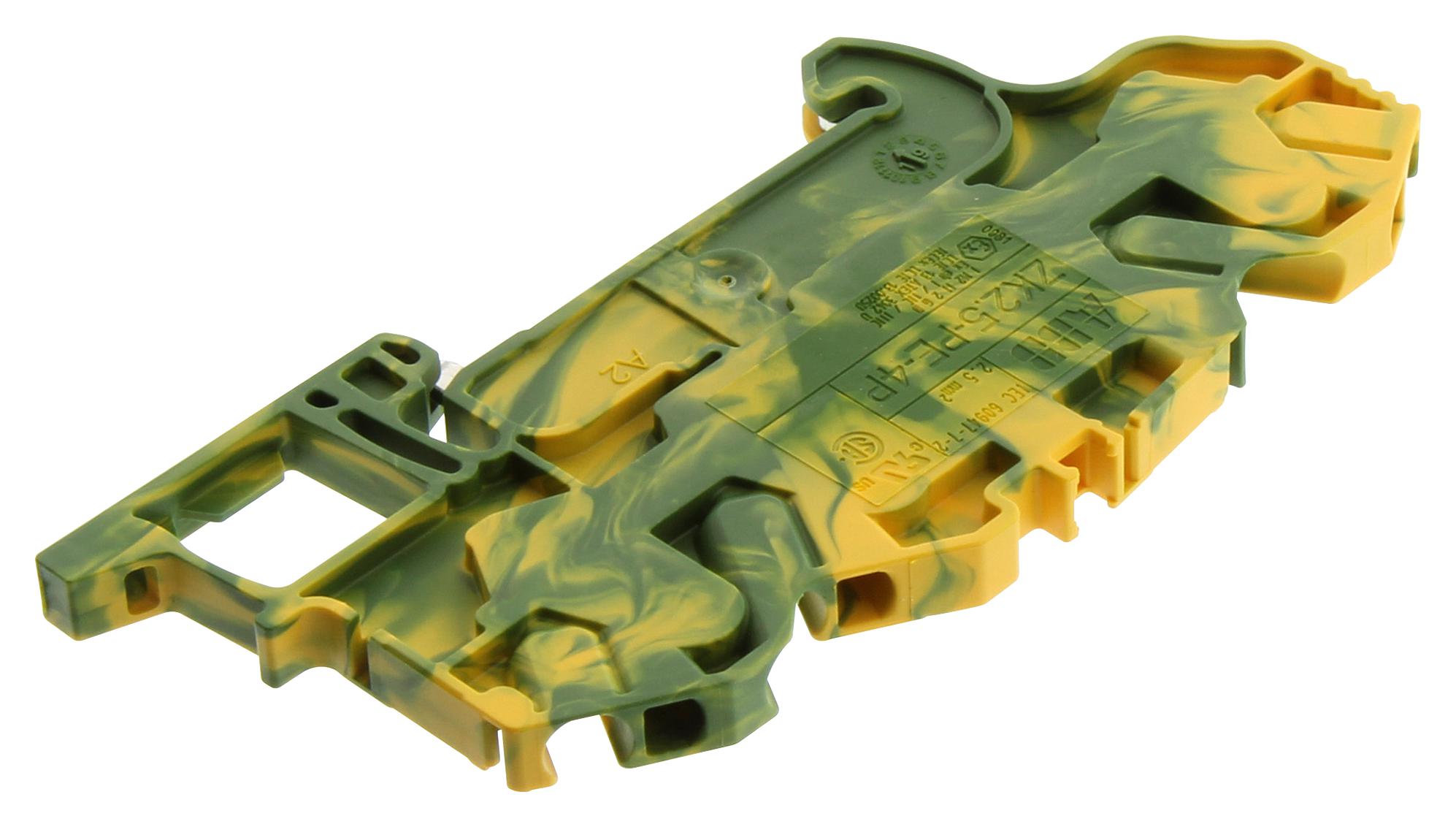 1SNK705152R0000 TERMINAL BLOCK, DINRAIL, 4POS, 12AWG ENTRELEC - TE CONNECTIVITY