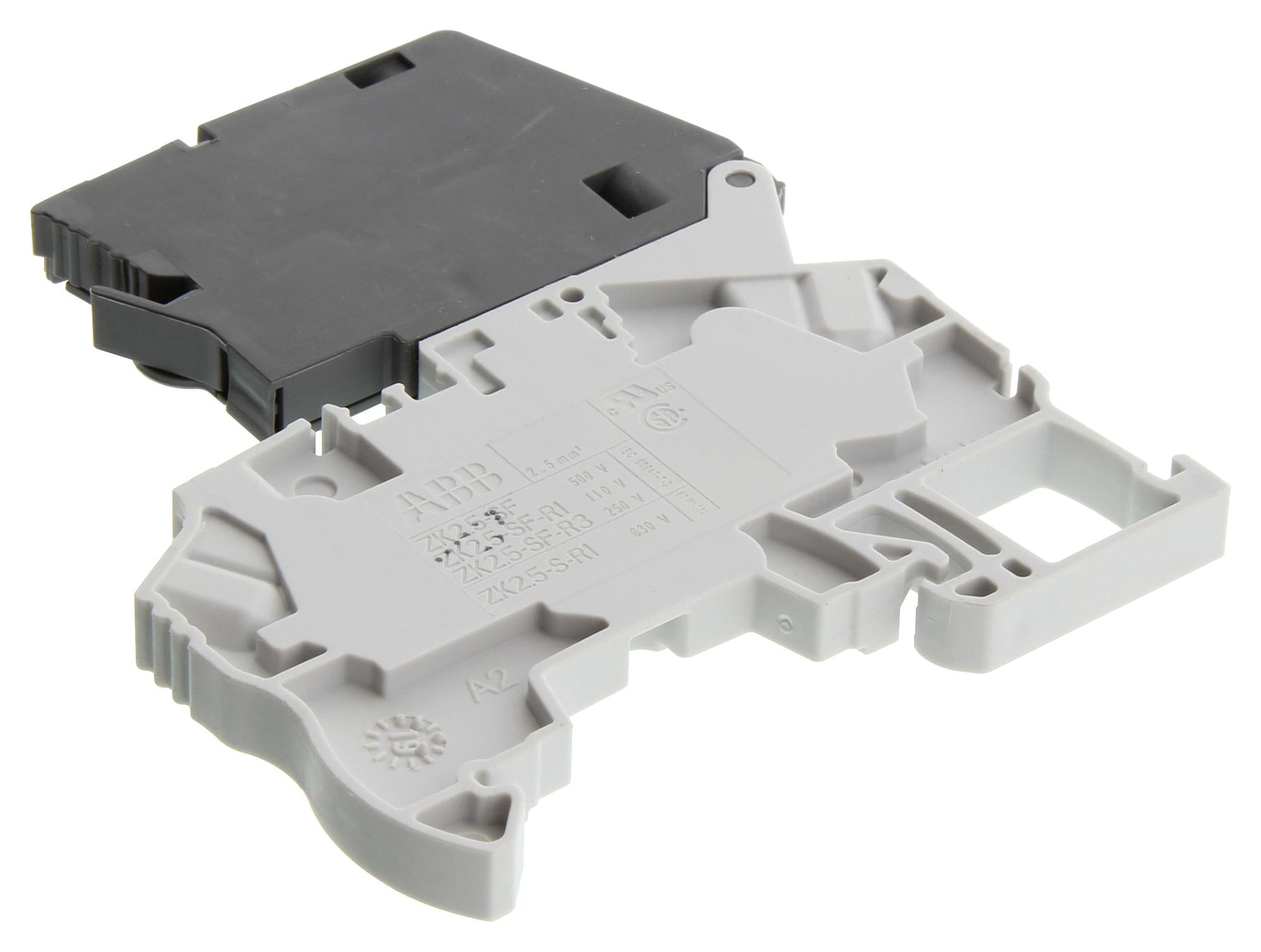 1SNK706410R0000 TERMINAL BLOCK, DINRAIL, 2POS, 12AWG ENTRELEC - TE CONNECTIVITY