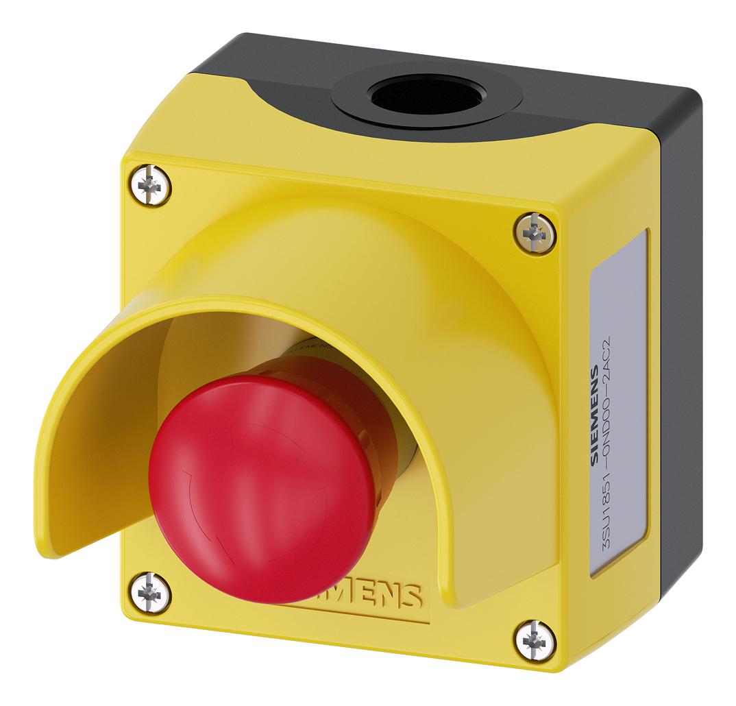 3SU1851-0ND00-2AC2 E-STOP SWITCH, SPST-NO/NC/NC, 10A, 500V SIEMENS