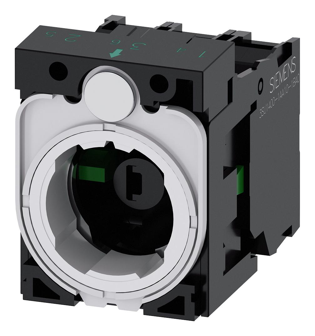 3SU1501-1AG40-1NA0 HOLDER, 3-WAY, PB SWITCH/INDICATOR LIGHT SIEMENS