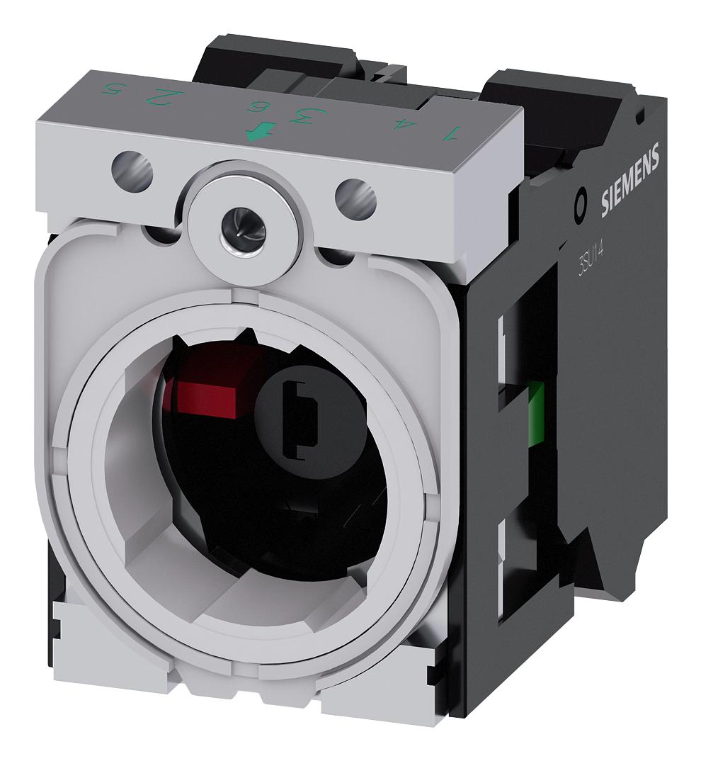 3SU1551-1AB40-3MA0 HOLDER W/MOD, 3-WAY, PB SW/INDICATOR LIG SIEMENS