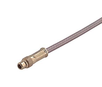 11_MMCX-50-1-1/111_OH RF COAX CONN, MMCX PLUG, 50 OHM, CABLE HUBER+SUHNER