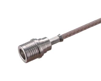 11_QMA-50-2-2/133_NE RF COAX CONN, QMA PLUG, 50 OHM, CABLE HUBER+SUHNER