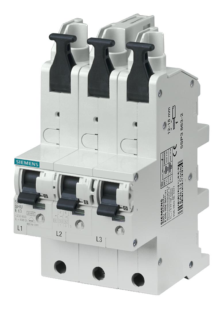 5SP3840-2 MINIATURE CKT BREAKER, 3P, 40A, 400VAC SIEMENS