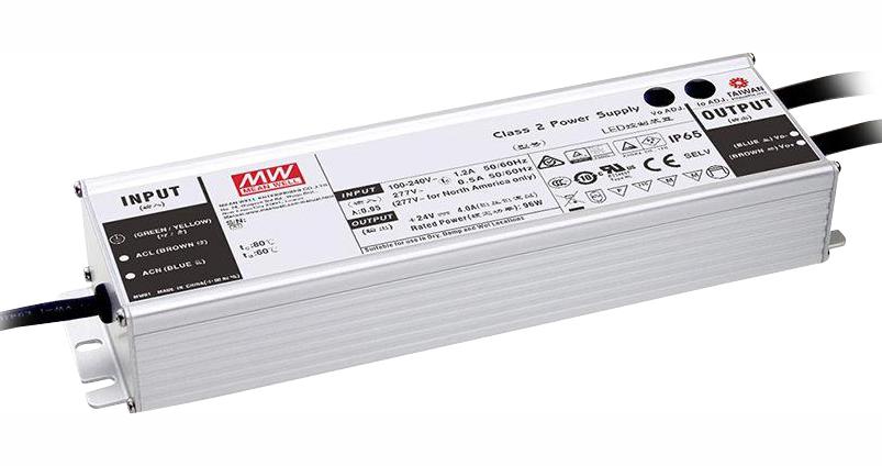 HLG-100H-20B LED DRIVER, CONSTANT CURRENT/VOLT, 96W MEAN WELL