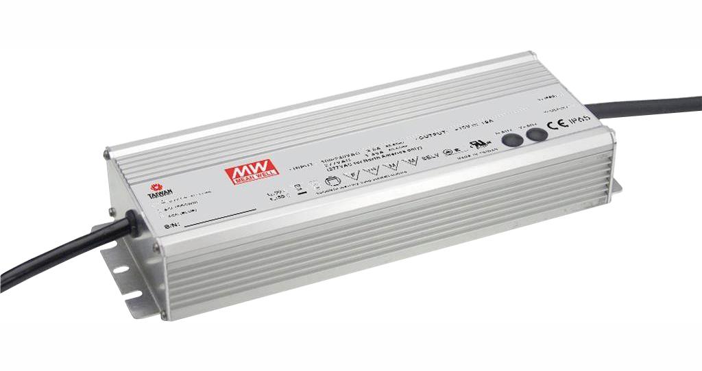 HLG-320H-24A LED DRIVER, CONST CURRENT/VOLT, 320.16W MEAN WELL