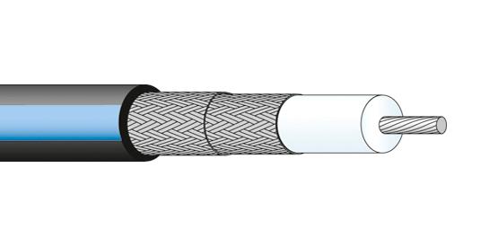 85070084 COAX CABLE WIRE, 3.16MM, 50 OHM, 1M HUBER+SUHNER