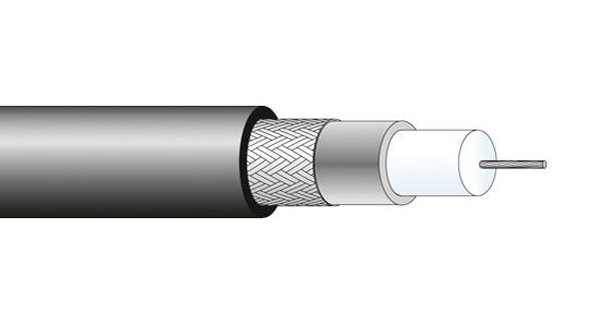 22510135 COAX CABLE WIRE, 5MM, 75 OHM, 1M HUBER+SUHNER