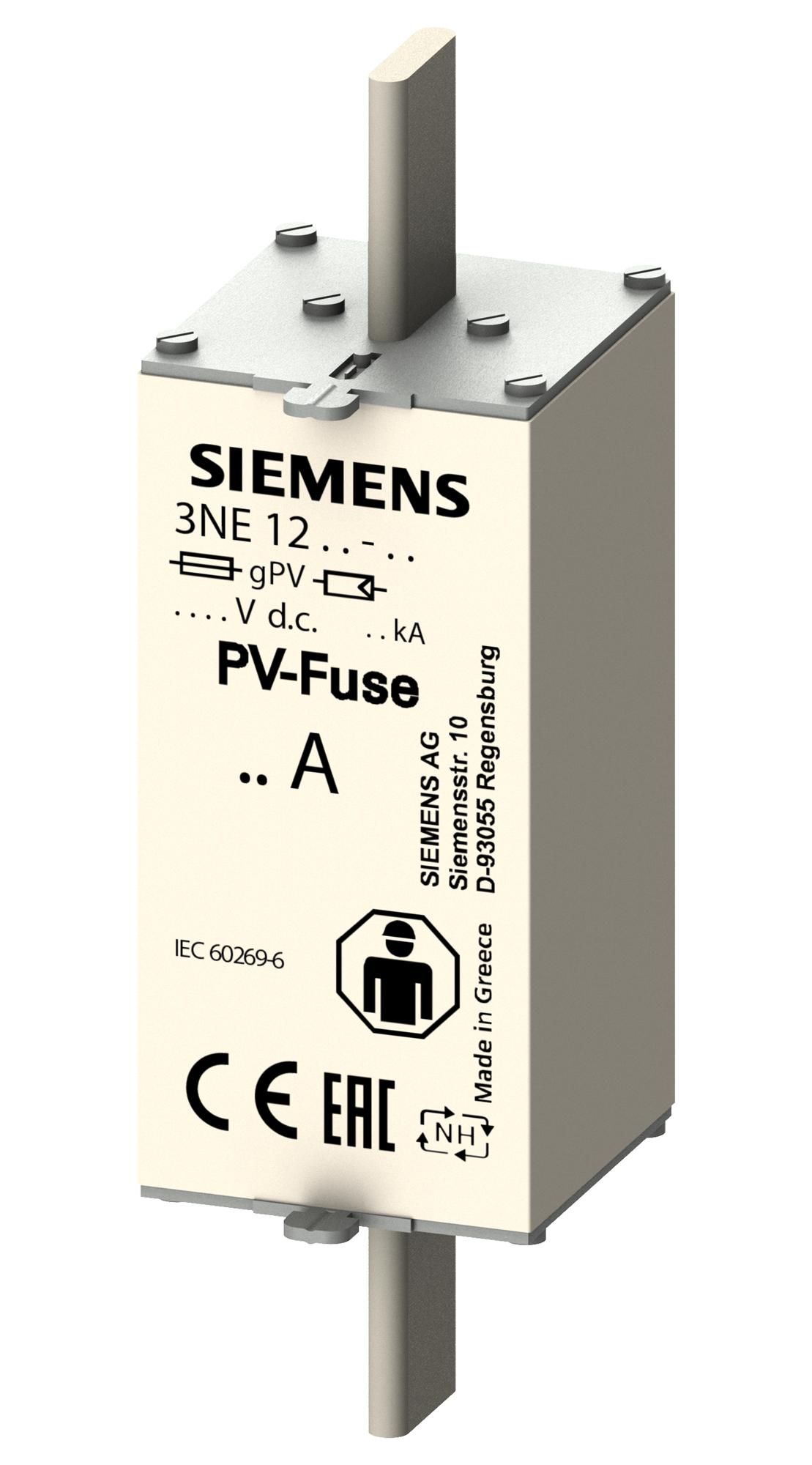 3NE1327-5E HRC FUSE, BLADE TAG, 250A, 1.5KVDC SIEMENS