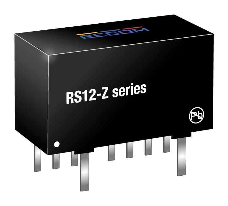 RS12-2412SZ DC-DC CONVERTER, 12V, 1A RECOM POWER
