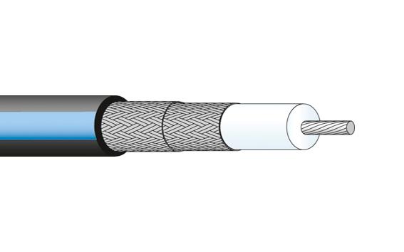 22512280 COAX CABLE WIRE, 5MM, 50 OHM, 1M HUBER+SUHNER