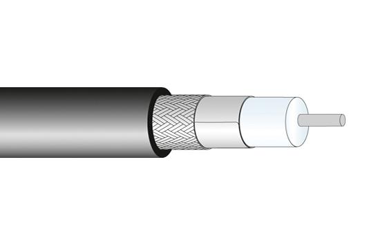 84151727 COAX CABLE WIRE, 4.95MM, 50 OHM, 1M HUBER+SUHNER