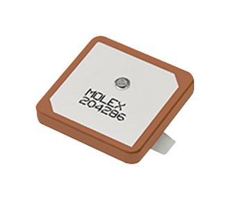 204286-0001 GNSS ANTENNA, 1.597-1.607GHZ, 5.6DBI MOLEX