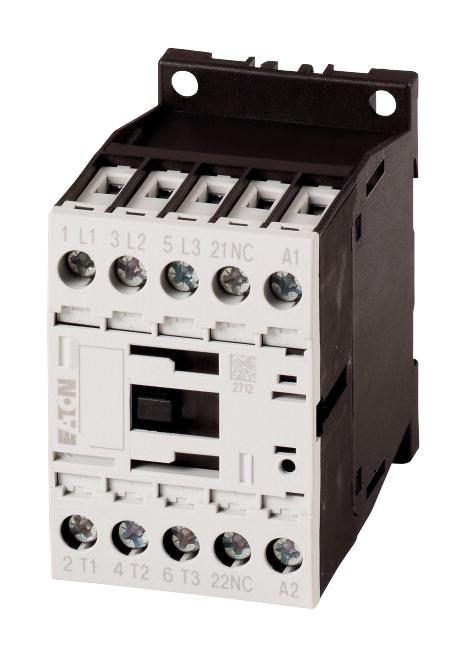DILM7-01(230V50HZ,240V60HZ) CONTACTOR, 3-POLE+1N/C, 3KW EATON MOELLER