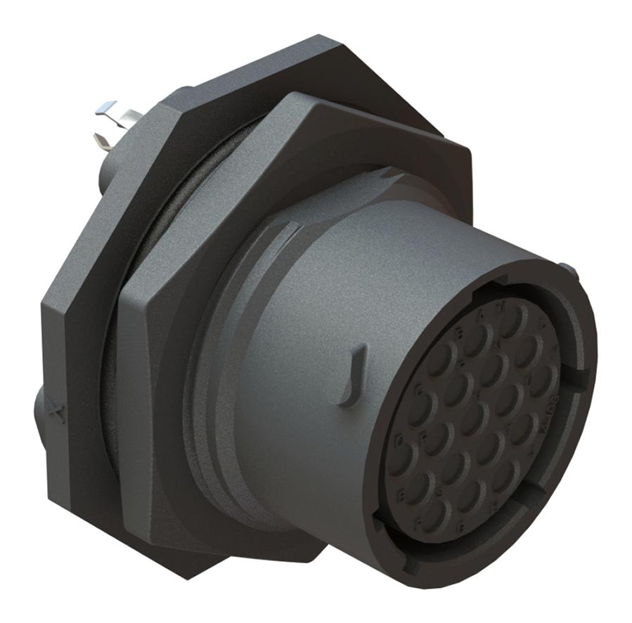 RTS714ND19S0332 CIRCULAR CONNECTOR, 19POS, RCPT, JAM NUT AMPHENOL SINE/TUCHEL
