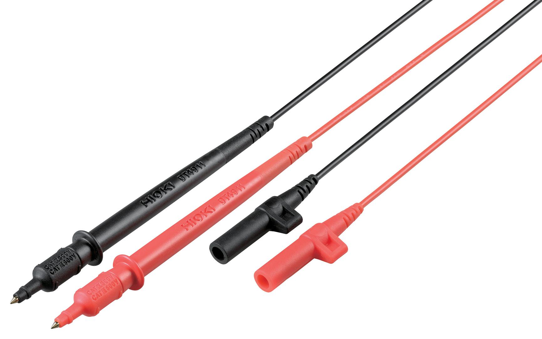 DT4911 TEST LEAD SET, BLACK/RED, 1.77FT HIOKI