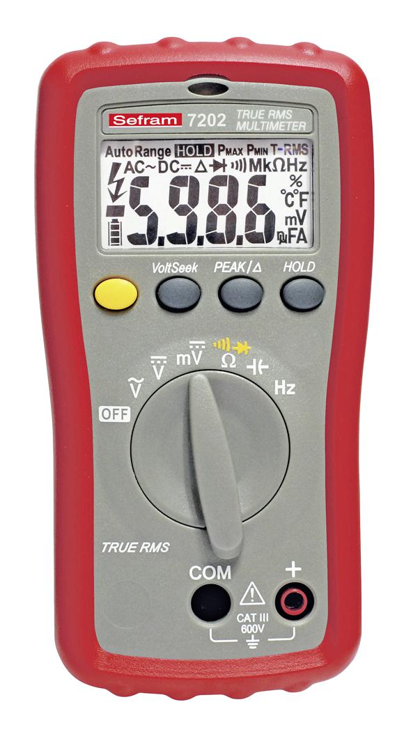 SEFRAM7202 DMM, TRMS, 600V, 6000COUNT SEFRAM
