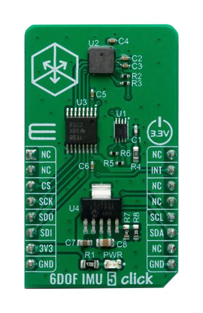 MIKROE-4089 6 DOF IMU 5 CLICK BOARD MIKROELEKTRONIKA