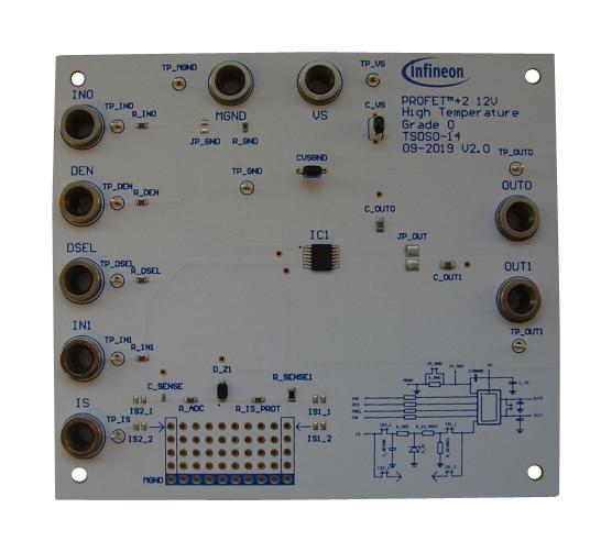 SHIELDBTS70802EPZTOBO1 EVALUATION BOARD, HIGH SIDE SWITCH INFINEON