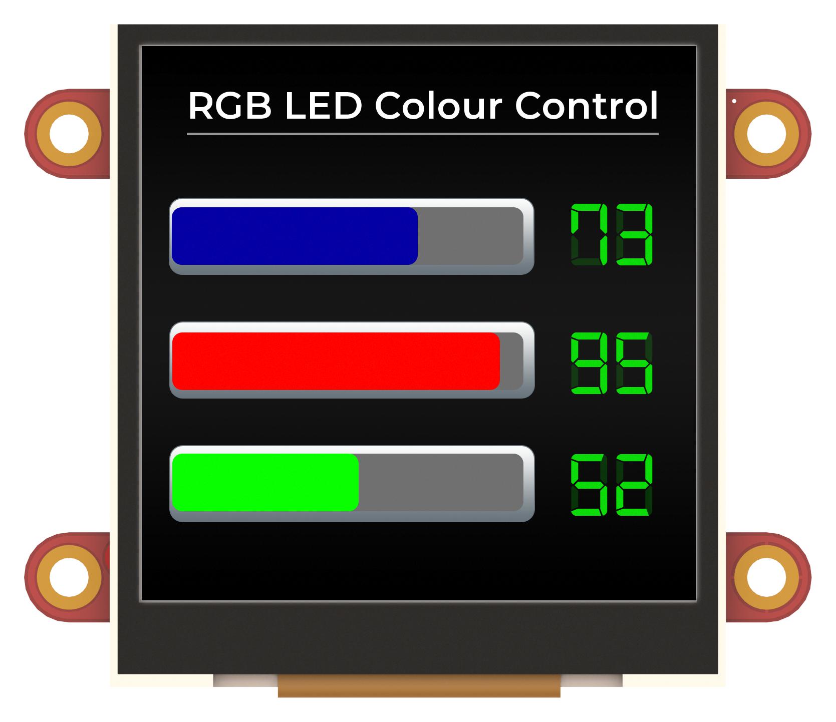 PIXXILCD-25P4 HMI PANEL, LCD TFT, 240X240P, 300CD/M2 4D SYSTEMS