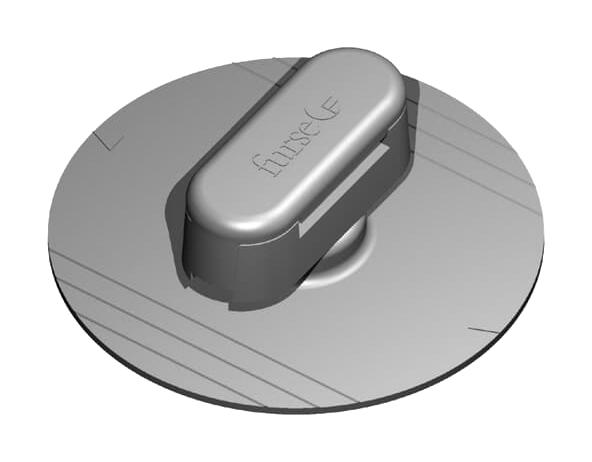 7TCA083580R0071 GD040-GLUE DOWN CLIP - GREY 25X3MM ABB