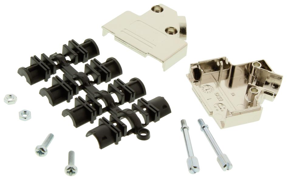 MHD45PK15-K BACKSHELL, D, 45DEG, 15WAY MH CONNECTORS