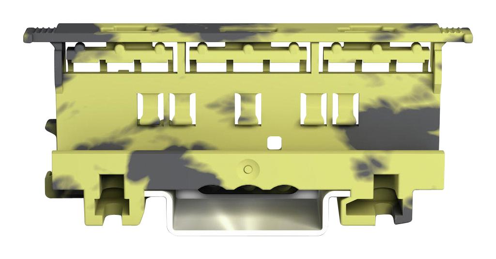 221-500/000-053 MOUNTING CARRIER, GREY/YELLOW, 77.6MM WAGO