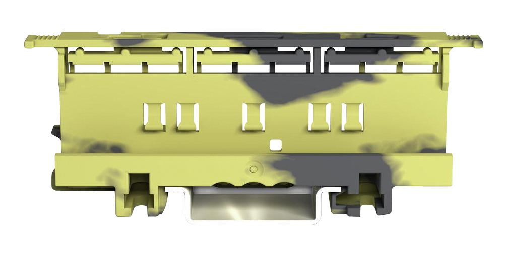 221-510/000-053 MOUNTING CARRIER, GREY/YELLOW, 94.2MM WAGO