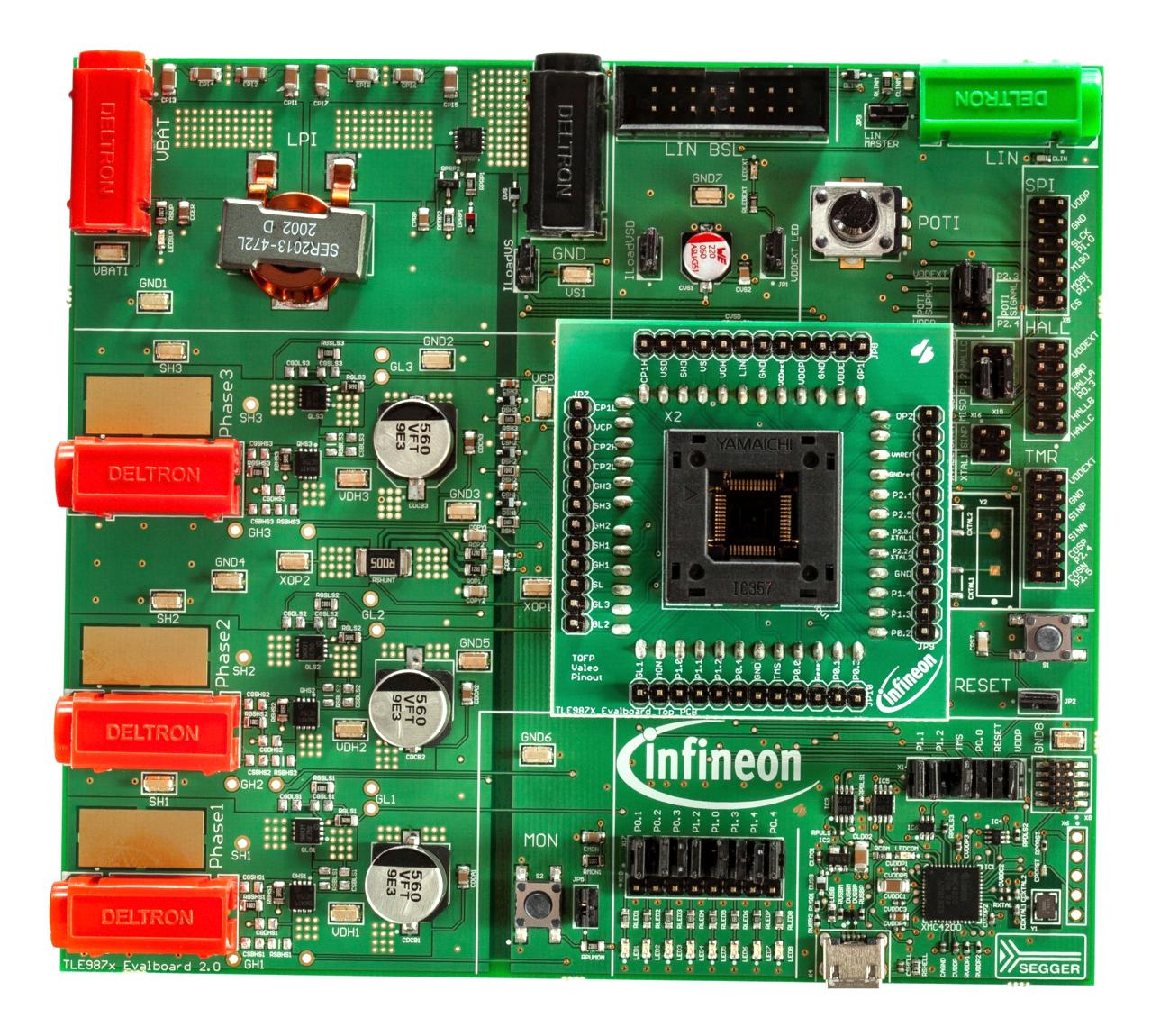 TLE987XEVALBTQFPTOBO1 EVALUATION BOARD, BLDC MOTOR DRIVER INFINEON