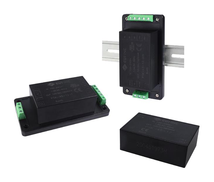 PSK-45-5-DIN POWER SUPPLY, ITE, 5V, 8A CUI