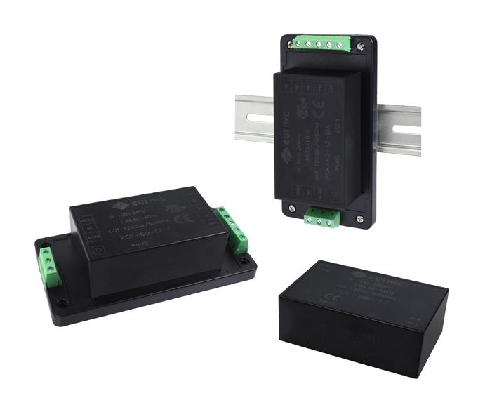 PSK-60-24 POWER SUPPLY, ITE, 24V, 2.5A CUI